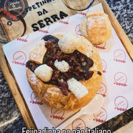 Feijoadinha no Pão Italiano